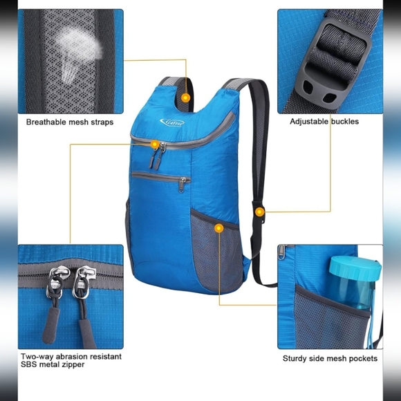 G4Free Light Weight Blue Backpack 11L - Picture 2 of 7